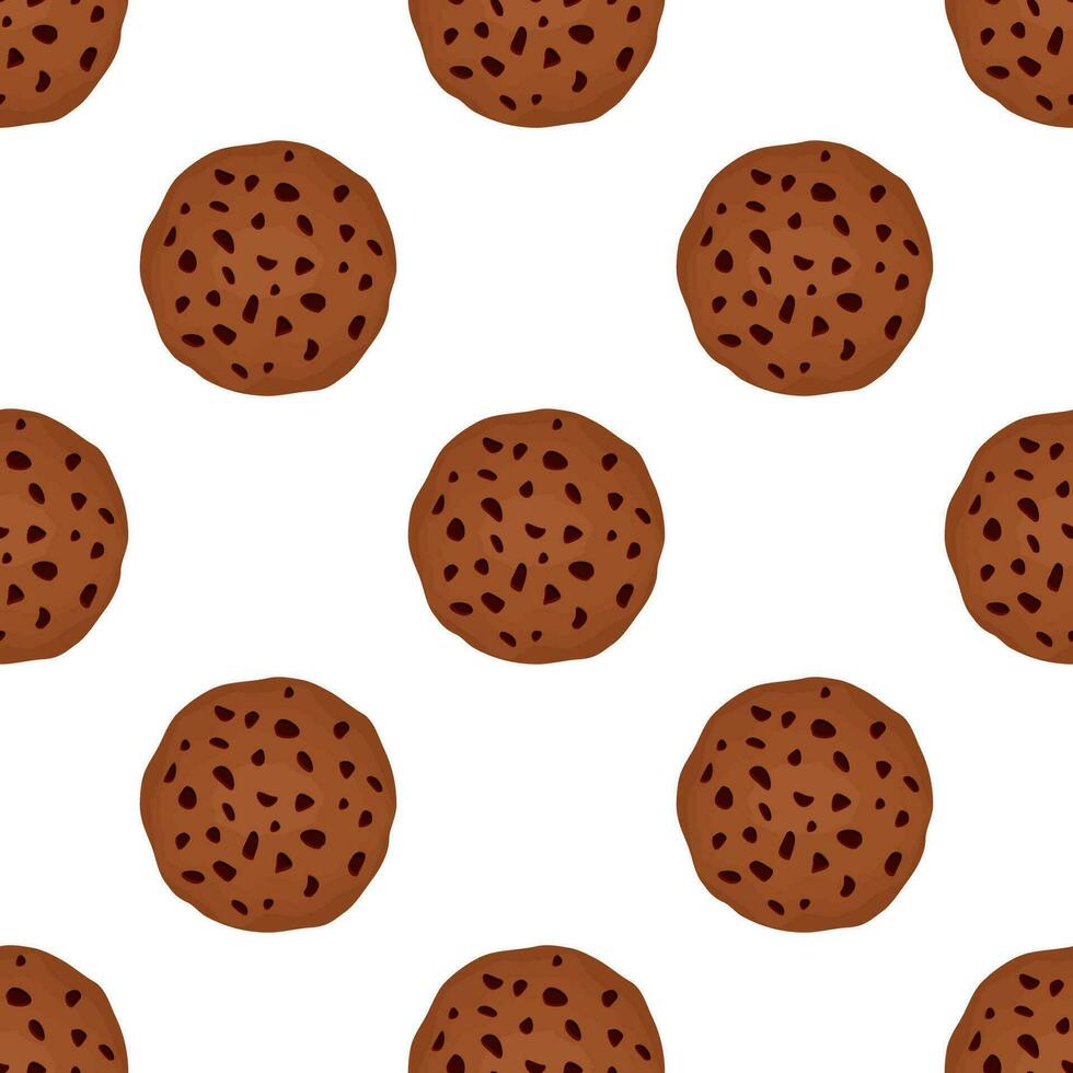 patroon eigengemaakt koekje verschillend smaak in gebakje biscuit vector