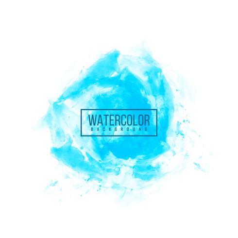 Abstracte blauwe waterverfachtergrond vector