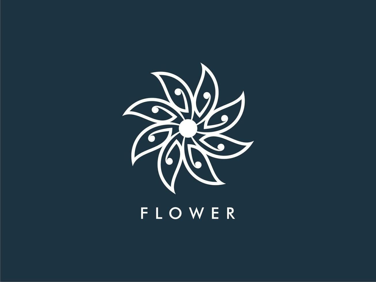 abstract elegant bloem logo icoon vector ontwerp. universeel creatief premie symbool