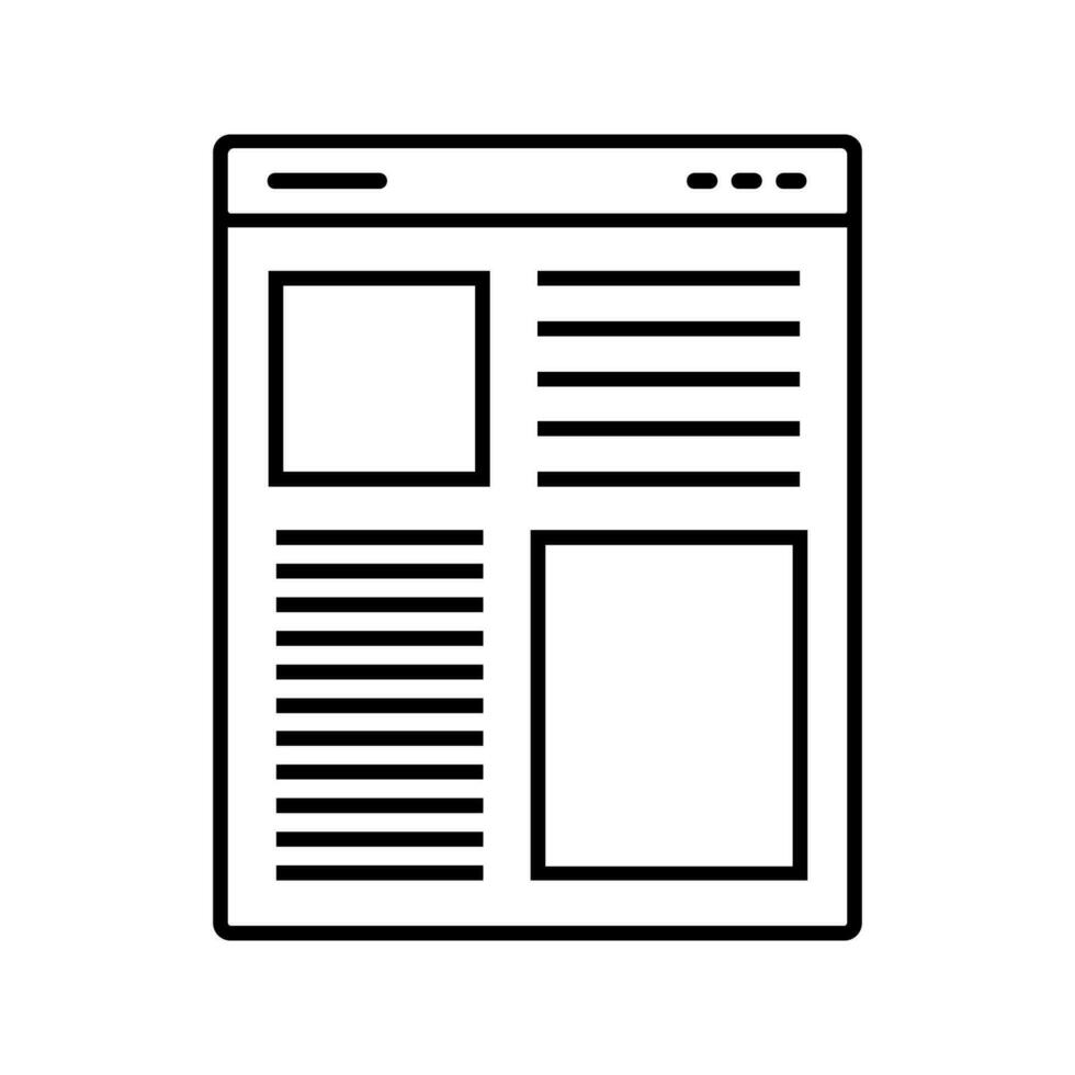 web bladzijde bewerkbare en aanpasbaar vector icoon