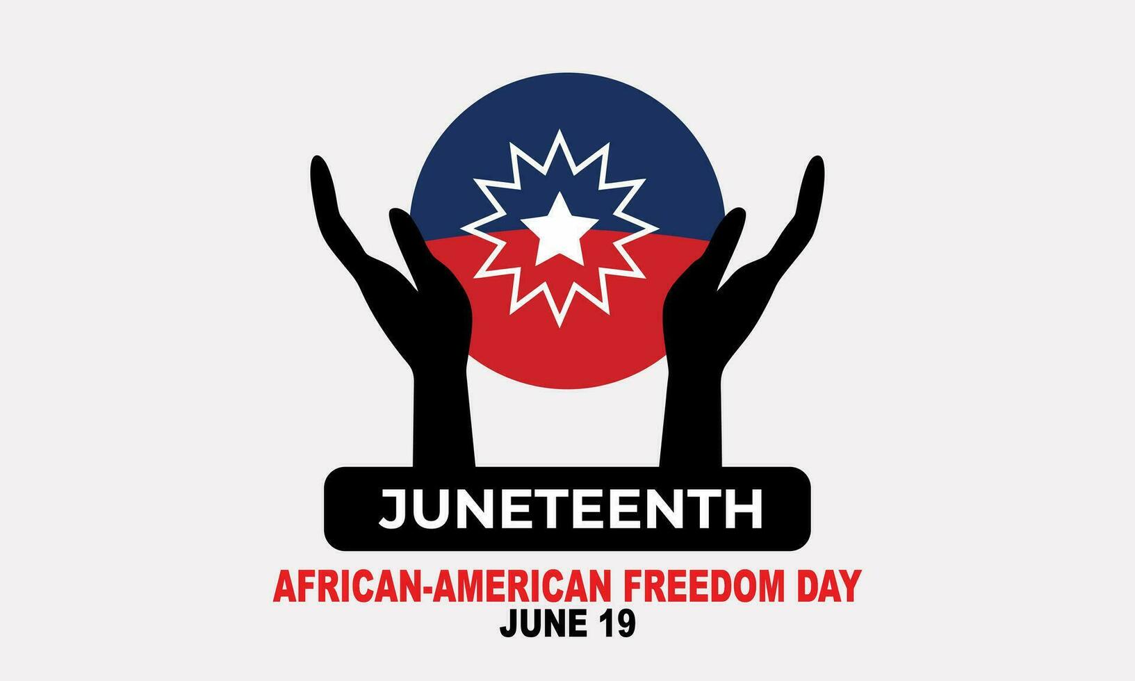 juneteenth onafhankelijkheid dag. vrijheid of emancipatie dag. de Amerikaans vakantie is gevierd Aan juni 19. Afro-Amerikaans geschiedenis en erfenis. poster, groet kaart, banier, en achtergrond. vector