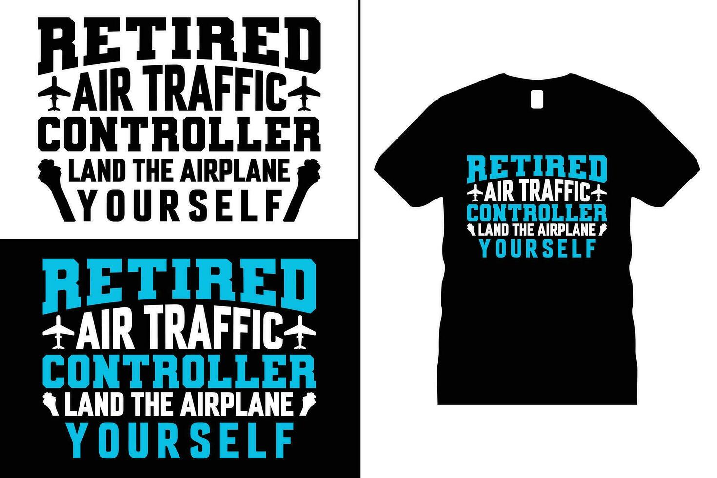 lucht lucht verkeer t overhemd ontwerp, typografie, piloot leven, luchthaven, vlucht, controleur vector