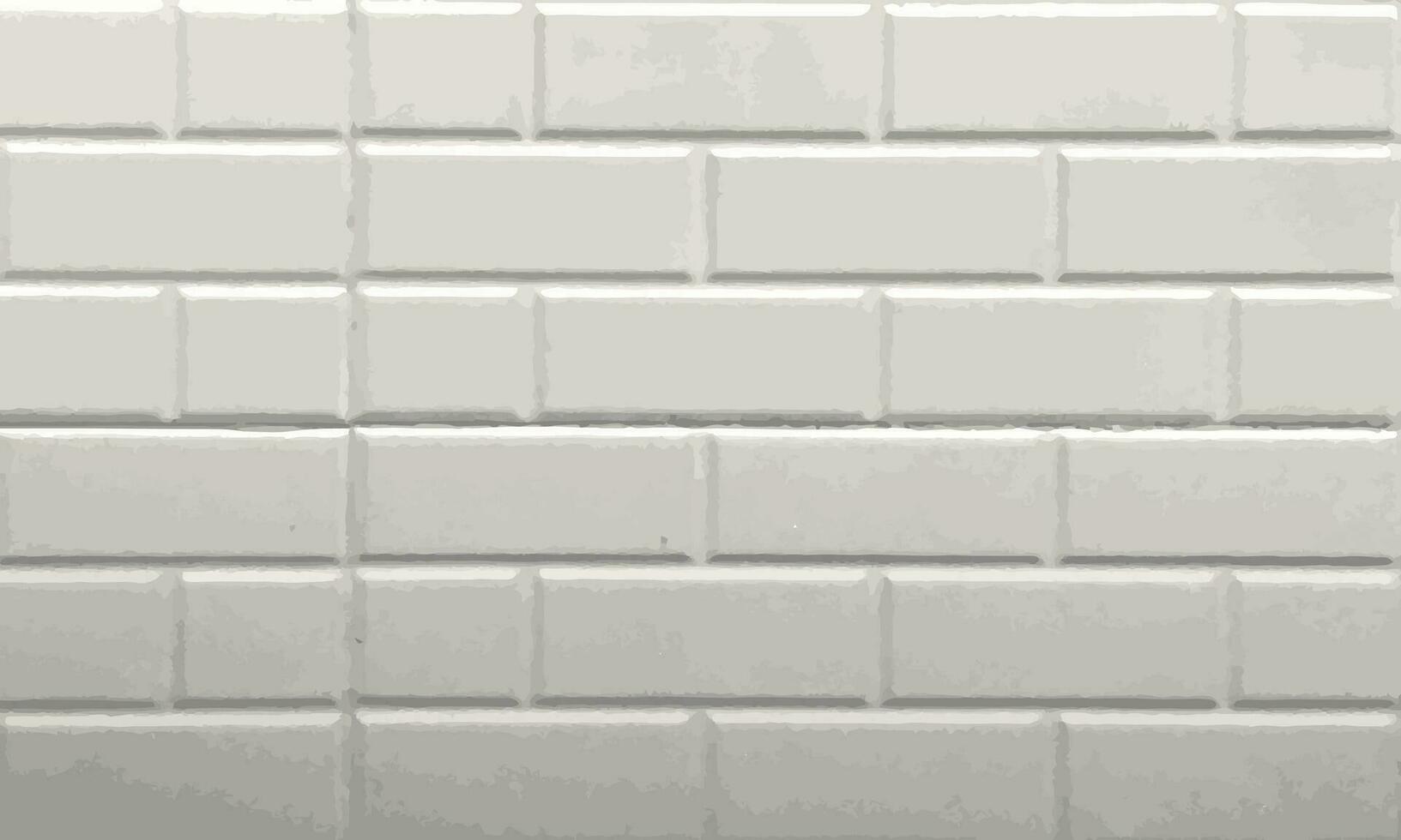wit steen muur structuur vector achtergrond. detailopname steen muur oppervlak, realistisch vector steen muur patroon horizontaal achtergrond