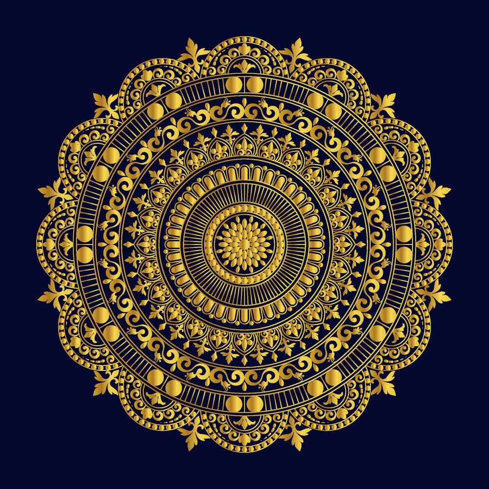 Koninklijk mandala ontwerp sjabloon vector