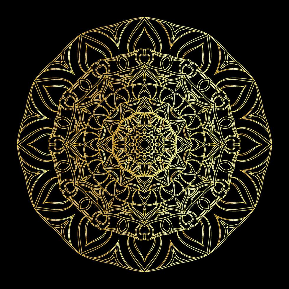 luxe mandala ontwerpsjabloon vector