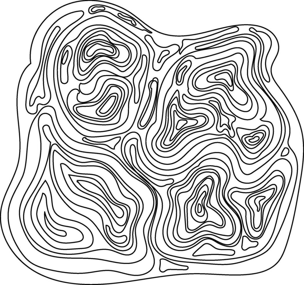 lijn topografie element vector