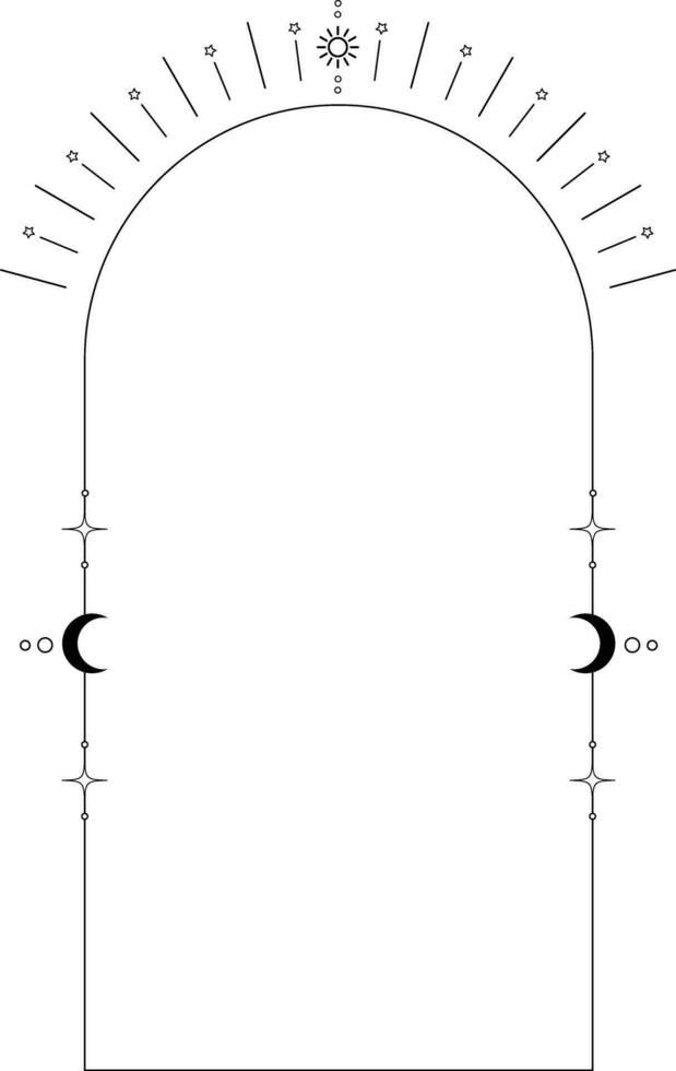 hemel- monoline boog kader element vector