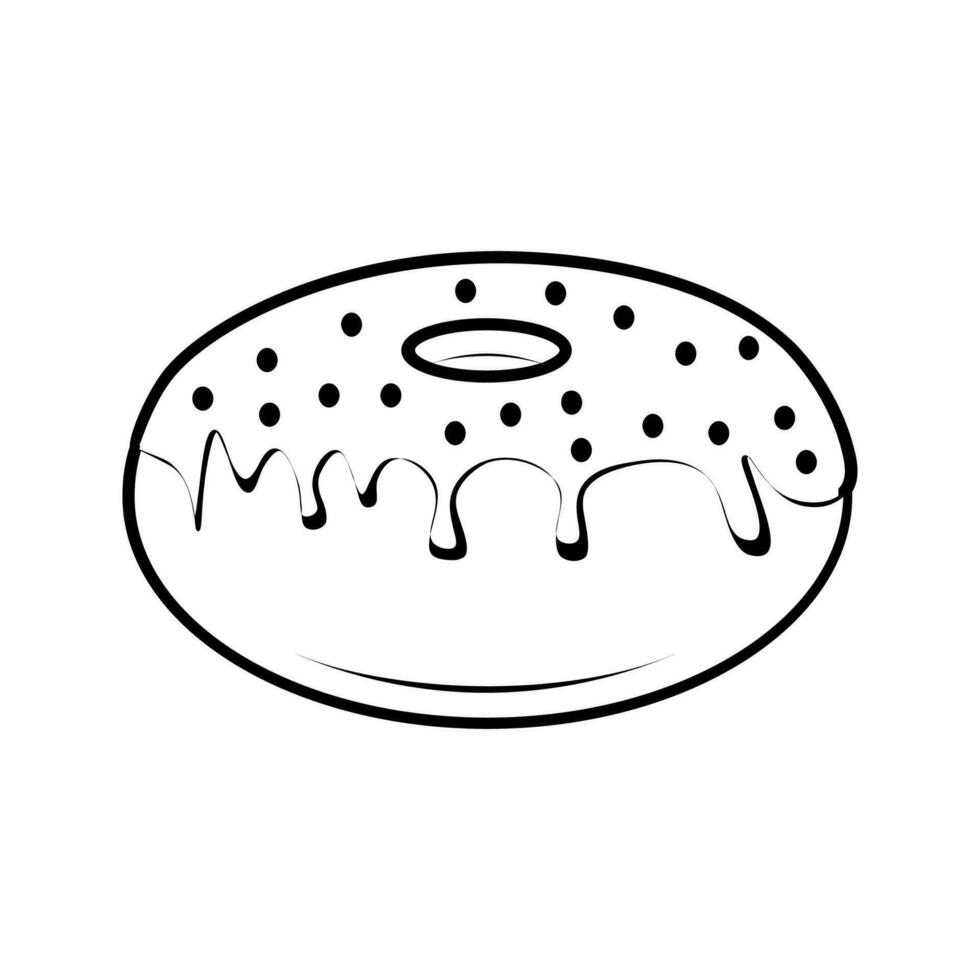 donut bewerkbare en aanpasbaar vector icoon
