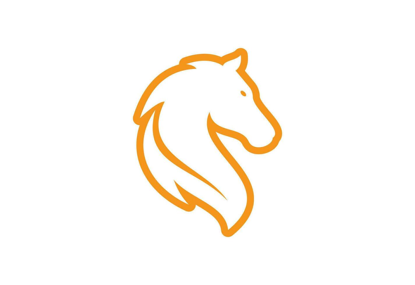 creatief paard hoofd logo ontwerp vector ontwerp sjabloon