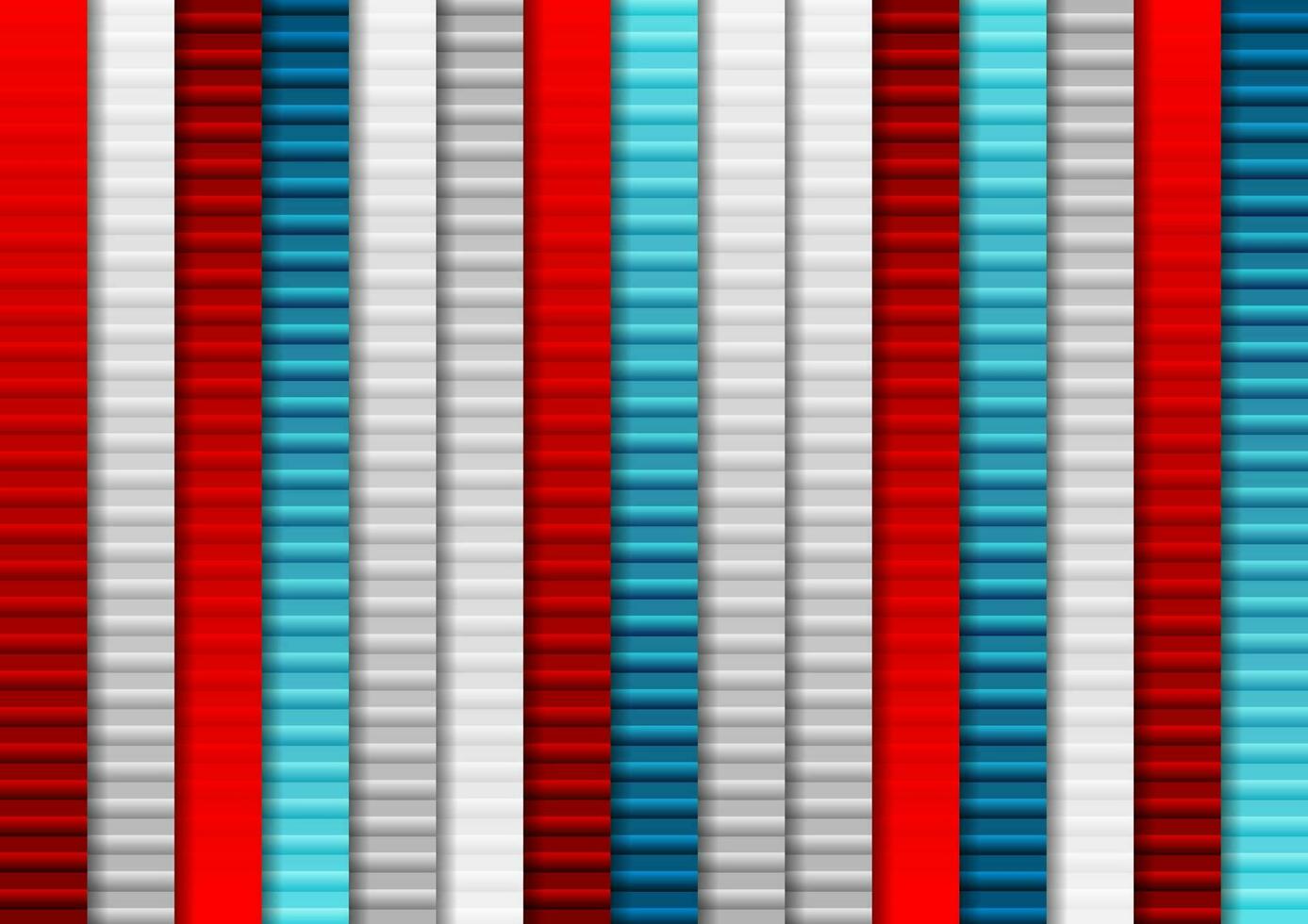 blauw en rood meetkundig tech abstract achtergrond vector