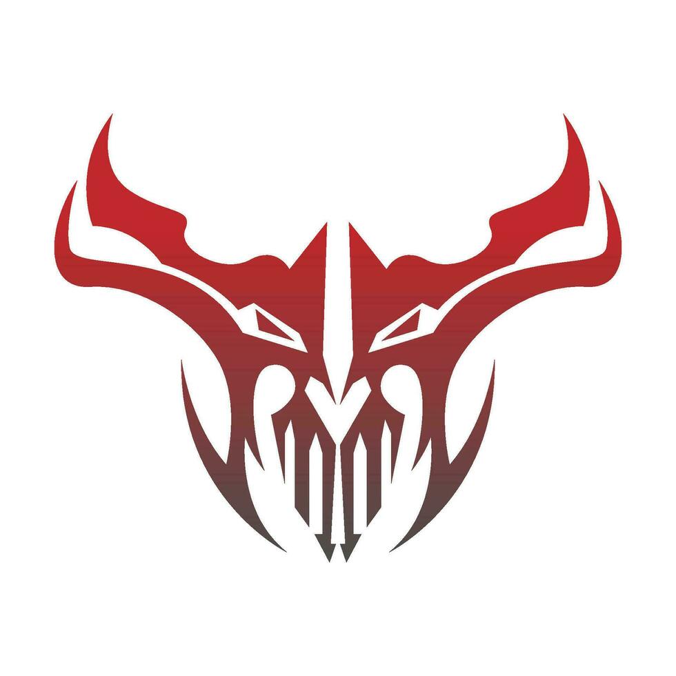 demon logo icoon ontwerp vector