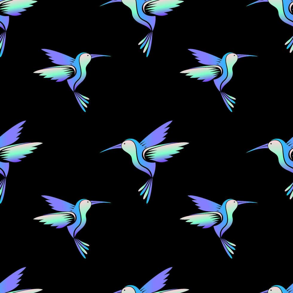 kolibrie helder naadloos patroon vector