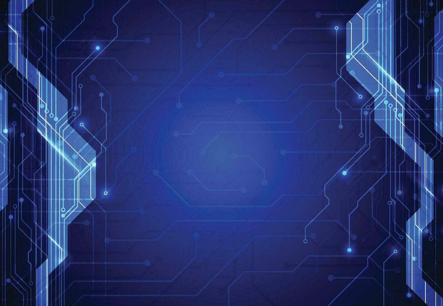 abstract achtergrond met technologie stroomkring bord textuur. kunstmatig intelligentie- elektronisch bord. communicatie en bouwkunde concept. vector illustratie