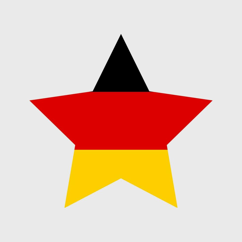 Duitsland vlag vector icoon. Duitse vlag illustratie