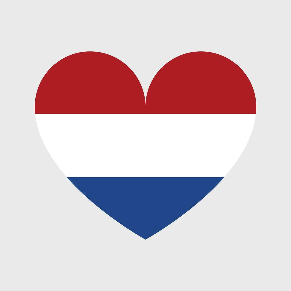 de Nederland vlag vector icoon. Nederlands vlag illustratie