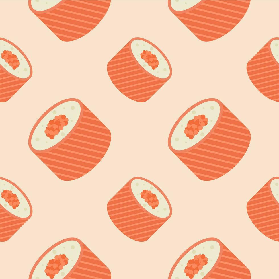 sushi naadloos patroon vector illustratie, Japans keuken. oosters schotel