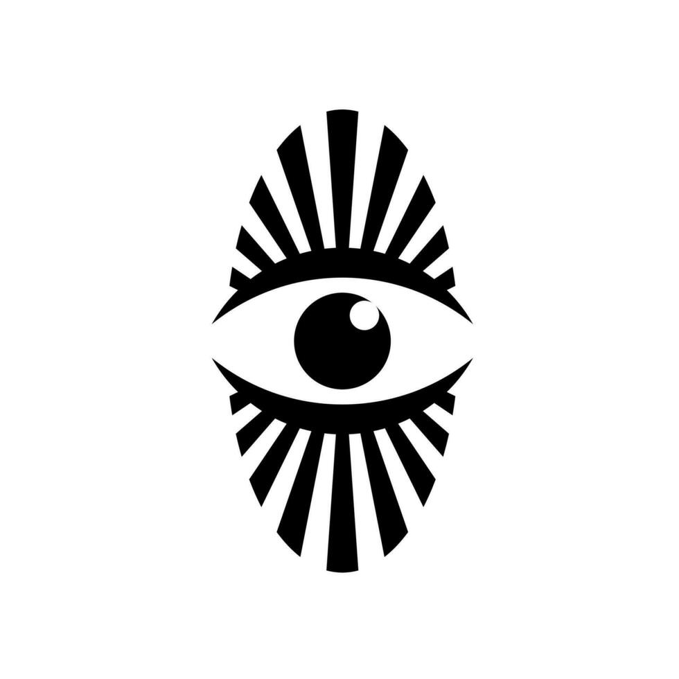 allemaal zien oog symbool vector illustratie