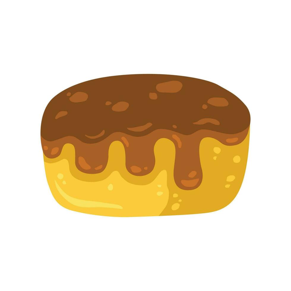 chocola taart voedsel tekenfilm vector illustratie