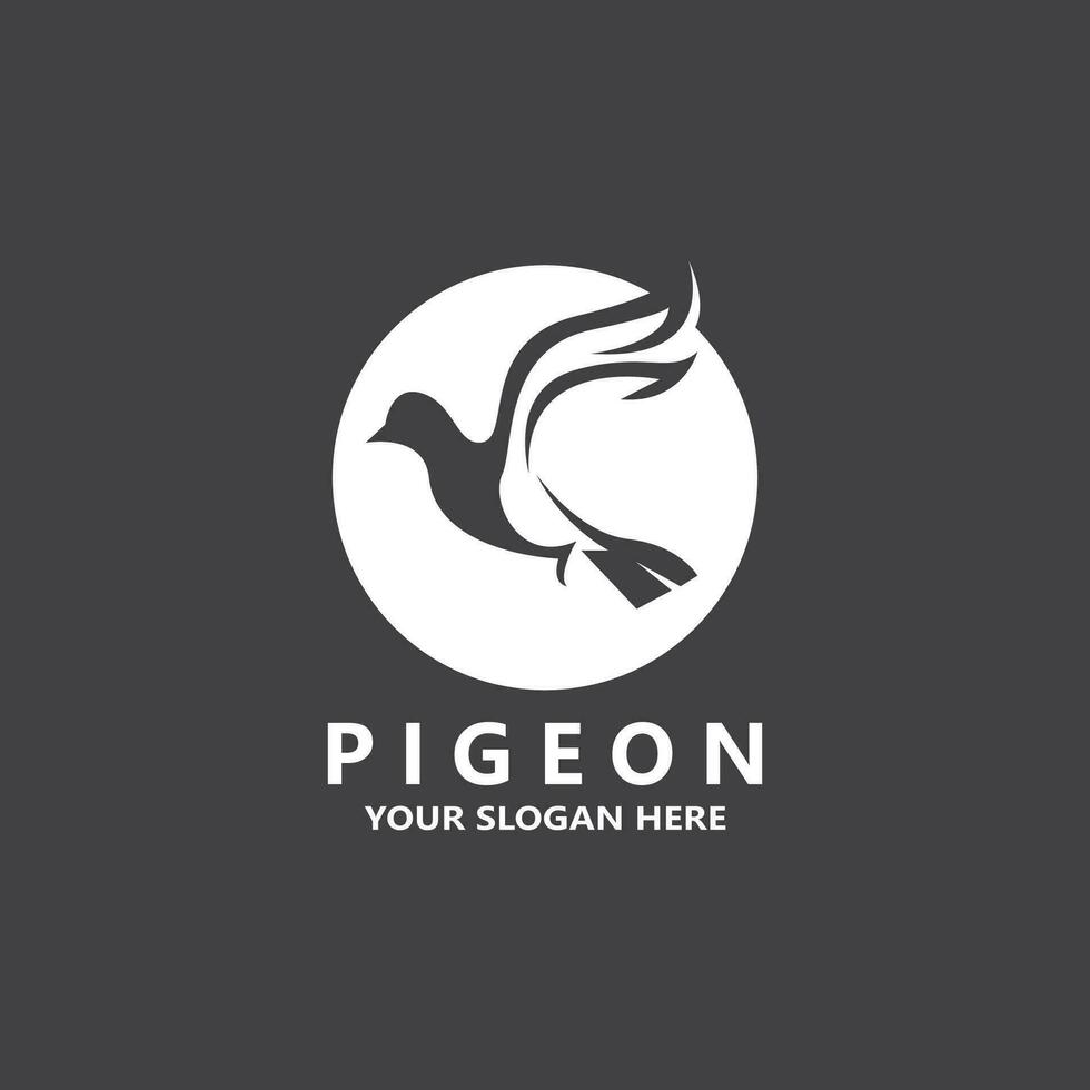 duif vogel logo vector illustratie ontwerp pictogrammalplaatje