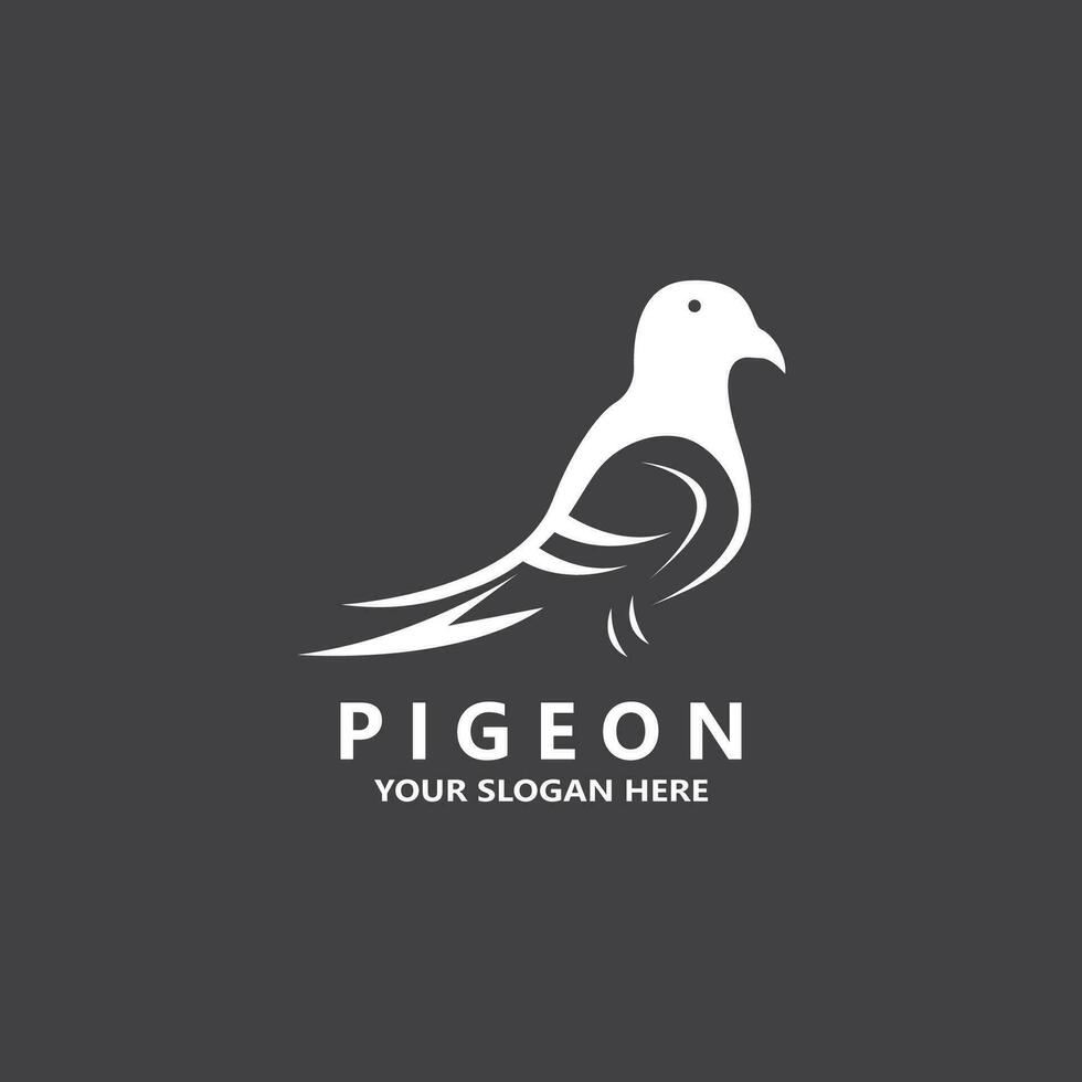 duif vogel logo vector illustratie ontwerp pictogrammalplaatje