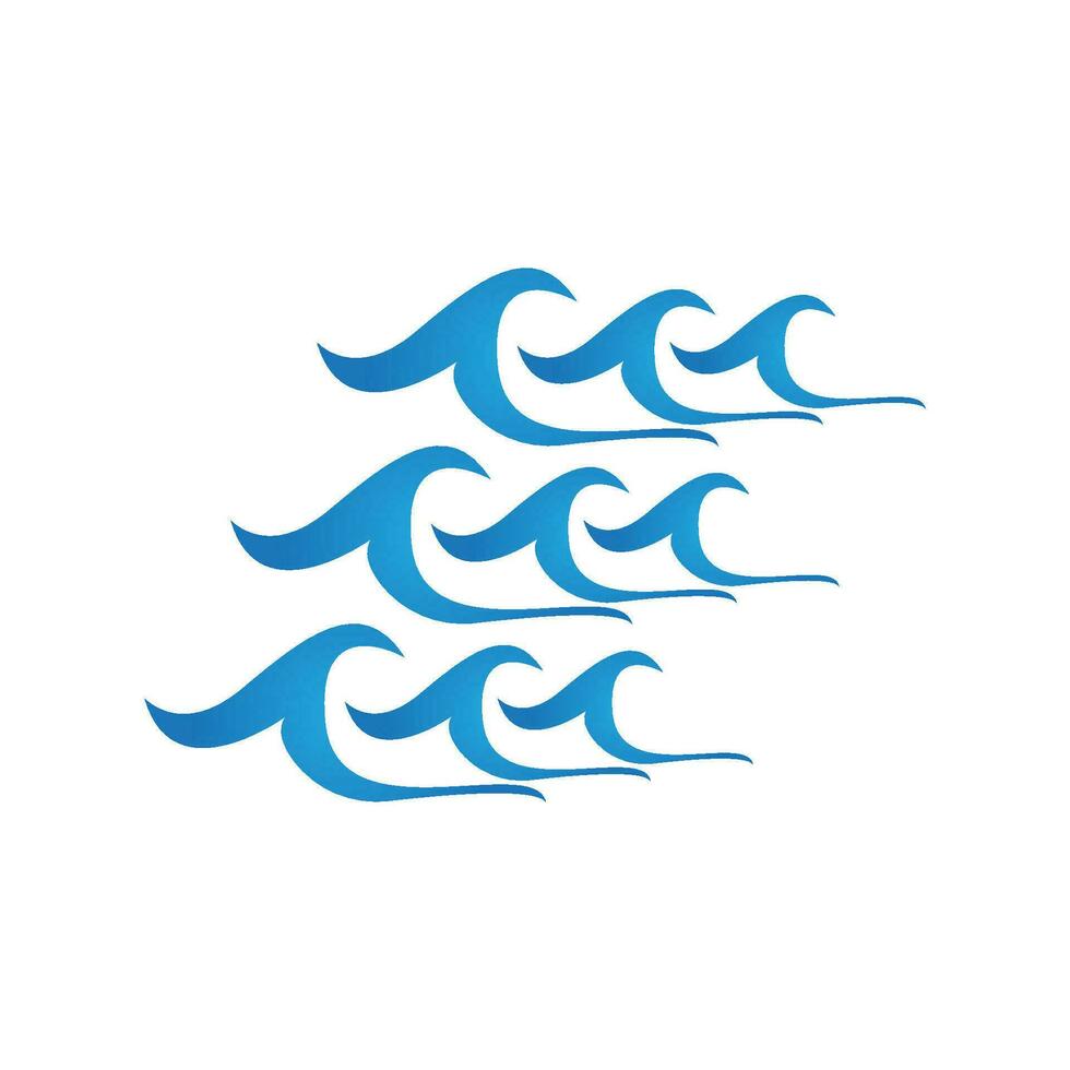 plons water Golf strand logo en symbool vector