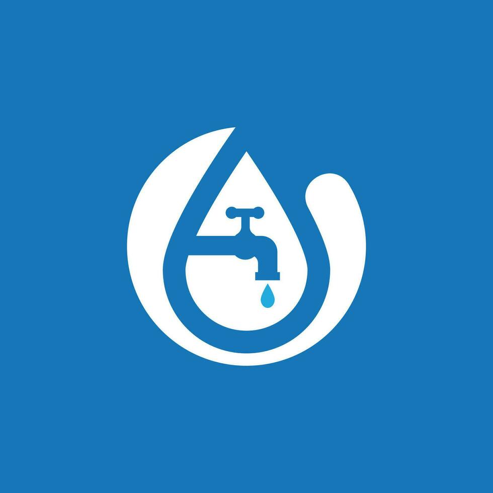 loodgieter onderhoud logo vector sjabloon illustratie