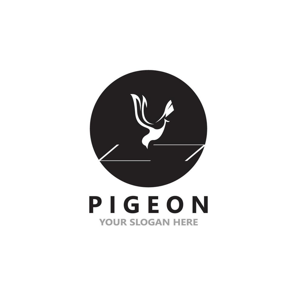 duif vogel logo vector illustratie ontwerp pictogrammalplaatje