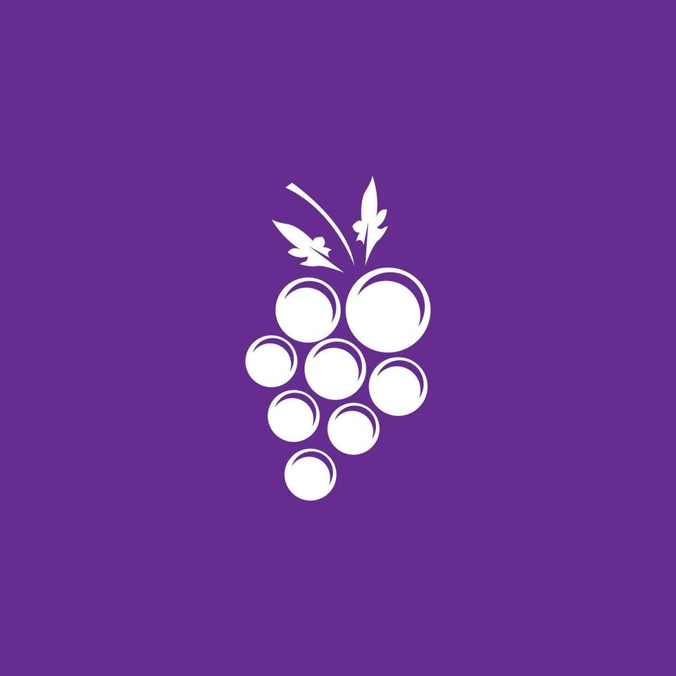 modern fruit druif logo sjabloon vector