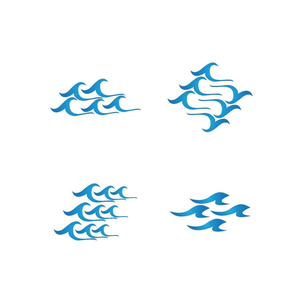 plons water Golf strand logo en symbool vector