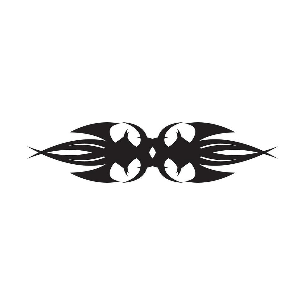 zwart tribal tatoeëren abstract symbool sjabloon vector