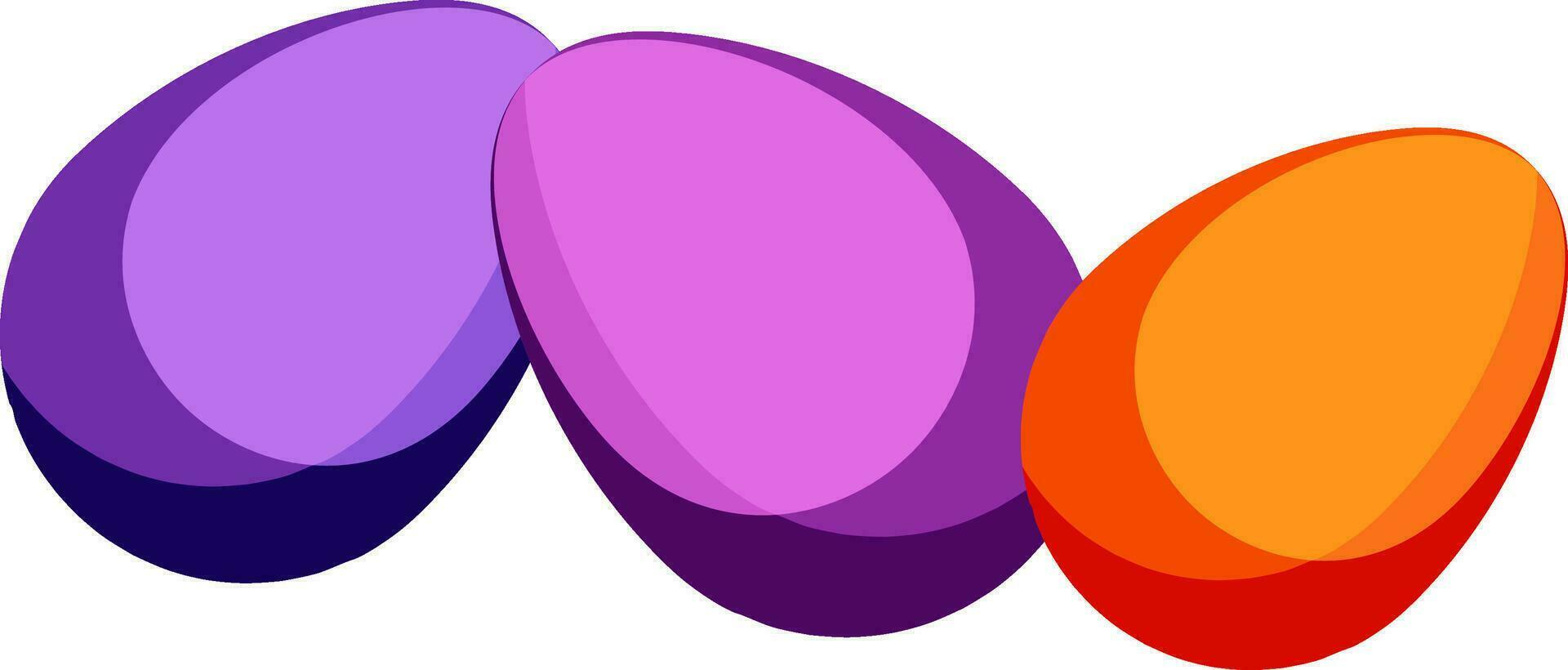 illustratie van kleurrijk Pasen eieren. vector