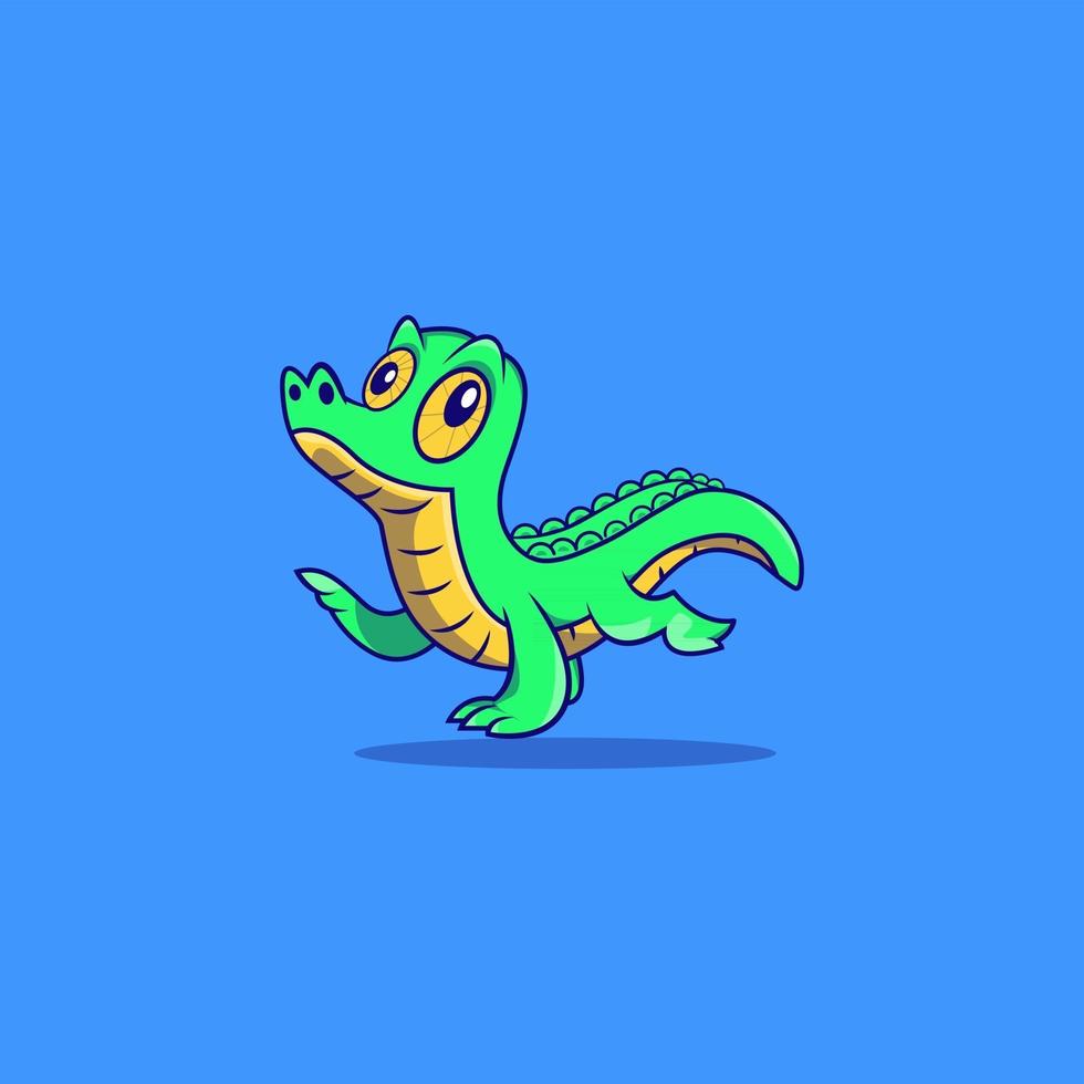 schattige krokodil dier karakter mascotte vector