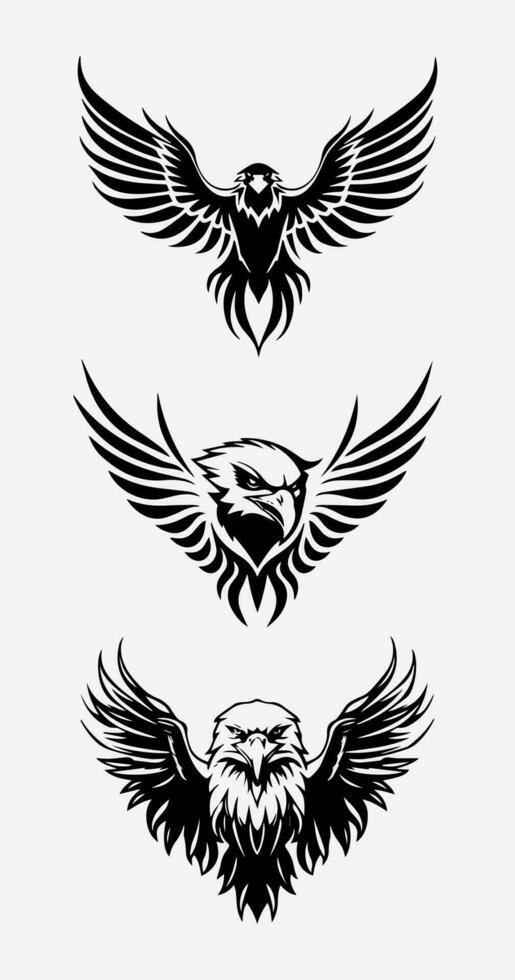dynamisch adelaar logo ontwerp illustratie vertegenwoordigen macht en visie. ideaal voor zakelijk, leiderschap, en natuur geïnspireerd merken. sterk en oog vangen. vector