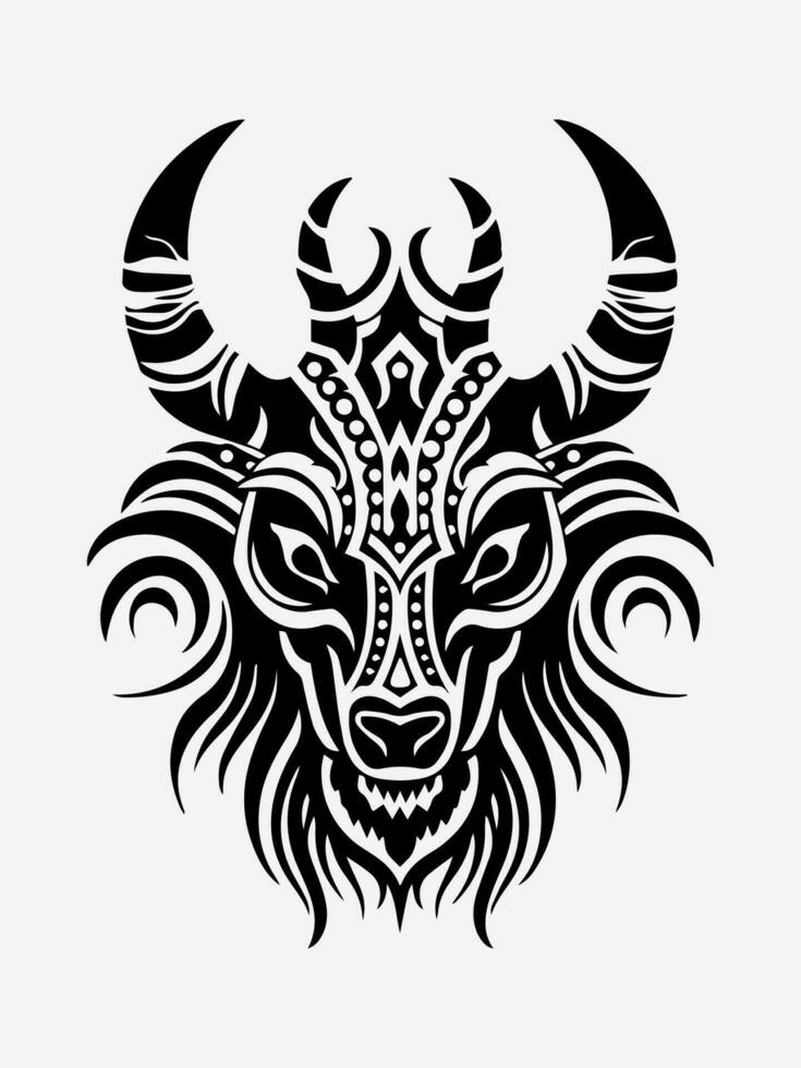 dier tribal tatoeëren ontwerp element vector