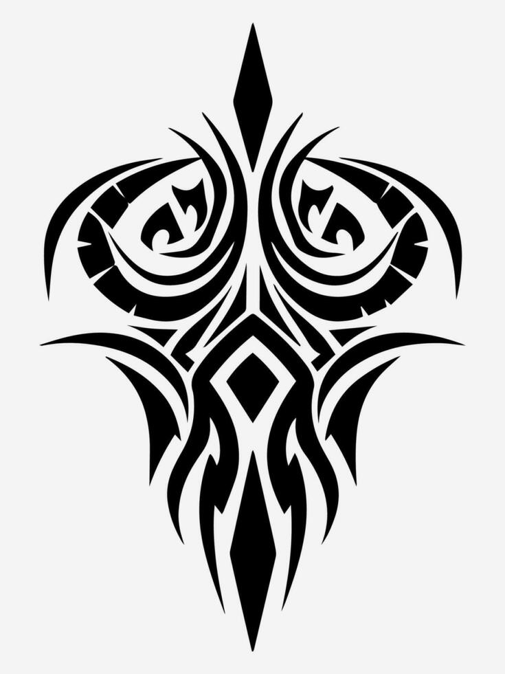 authentiek en ingewikkeld tribal tatoeëren ontwerp element, toevoegen een tintje van cultureel betekenis en symboliek naar uw artwork vector