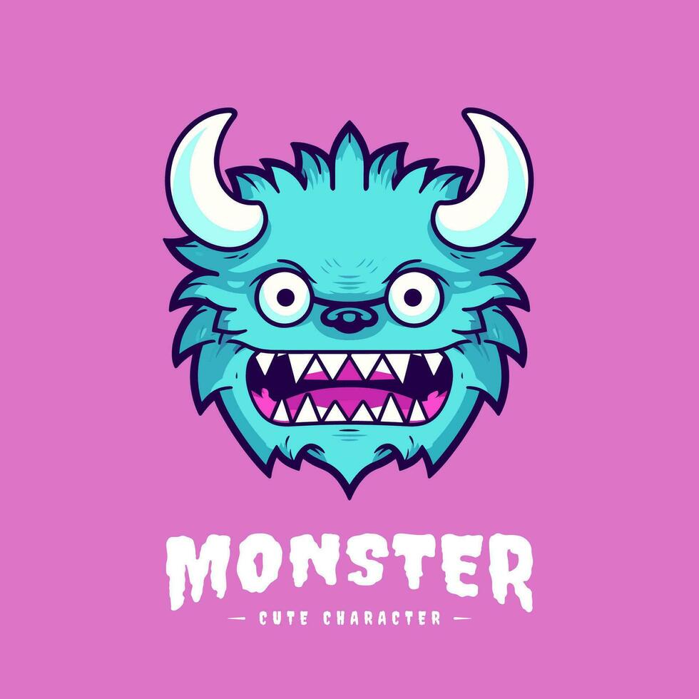 speels en charmant kawaii monster illustratie, Super goed voor creëren een pret en grillig atmosfeer vector