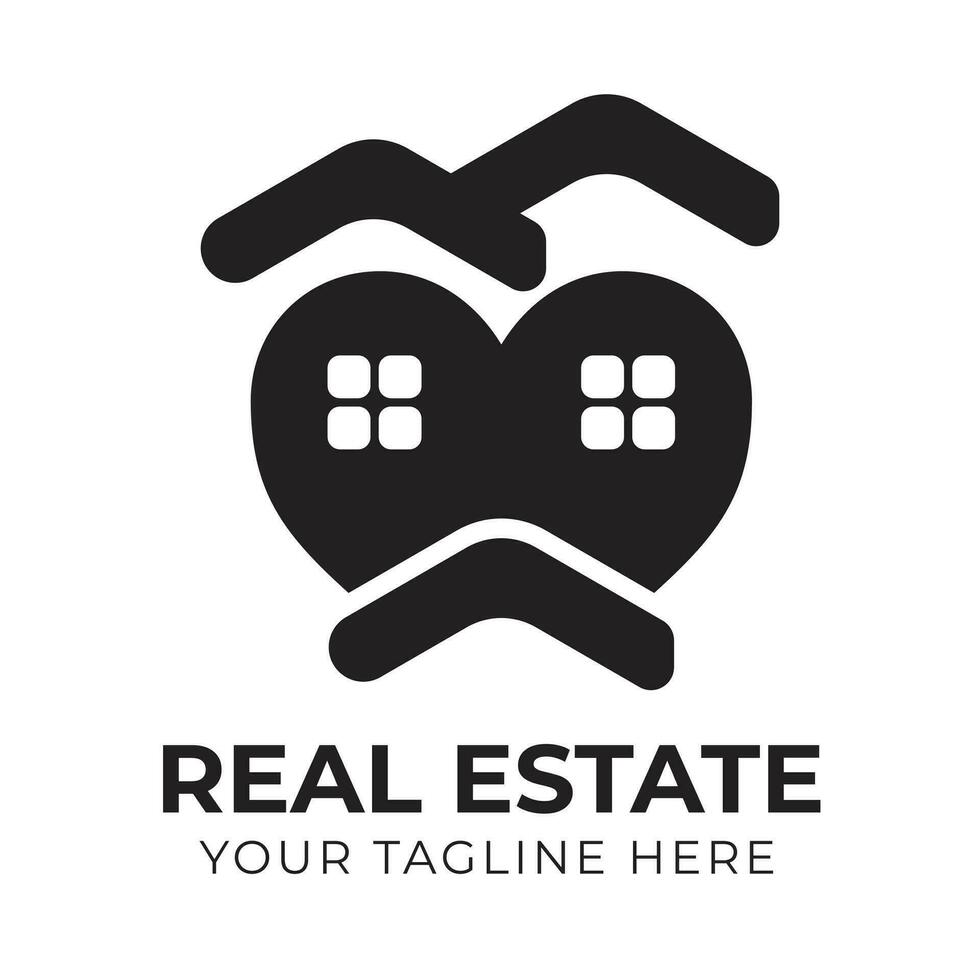 professioneel modern creatief abstract minimaal echt landgoed huis huis logo ontwerp vrij vector