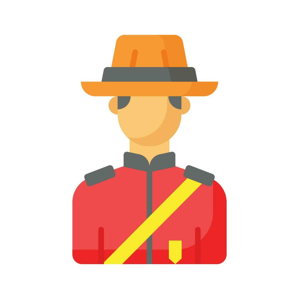 Canadees gemonteerd Politie officier vector ontwerp in modieus stijl, klaar naar gebruik en downloaden icoon