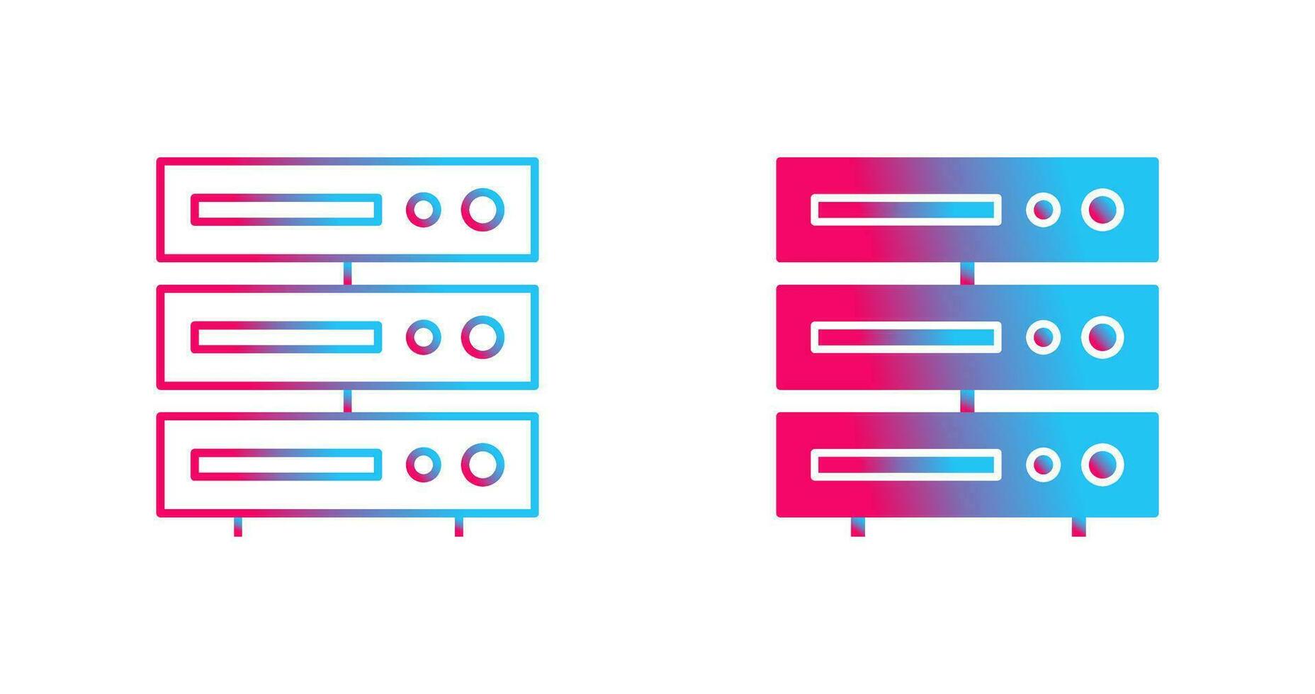 uniek server vector icoon