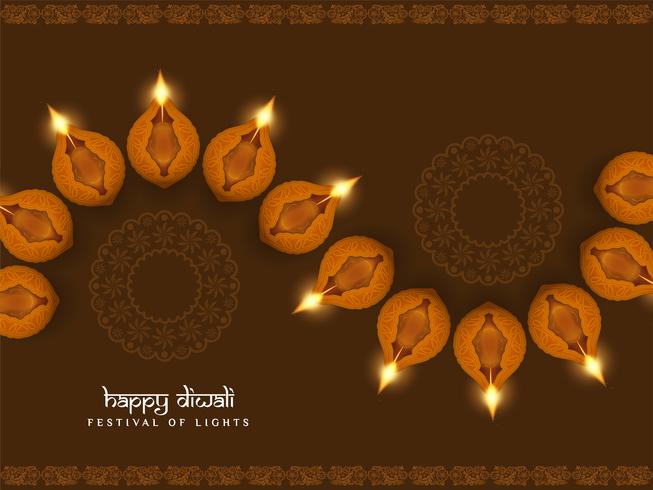 Abstracte gelukkige Diwali religieuze elegante achtergrond vector