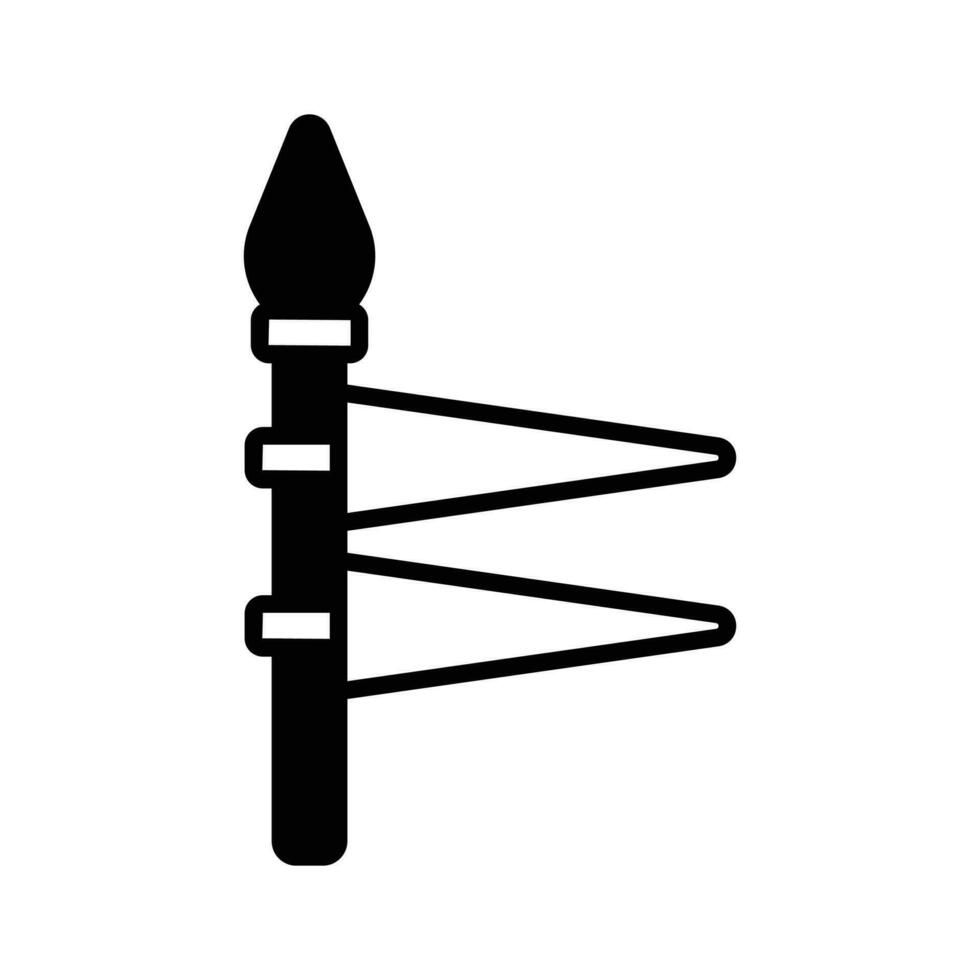 modern handgemaakt icoon van speer in bewerkbare stijl, klaar naar gebruik vector