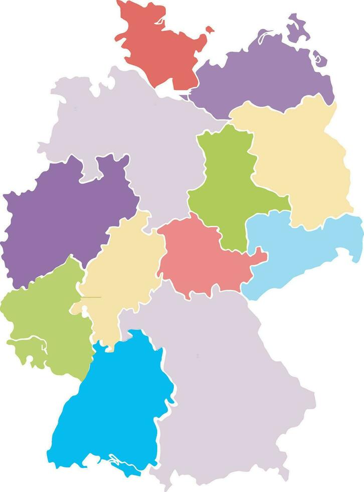 Duitsland vector land kaart teken symbool