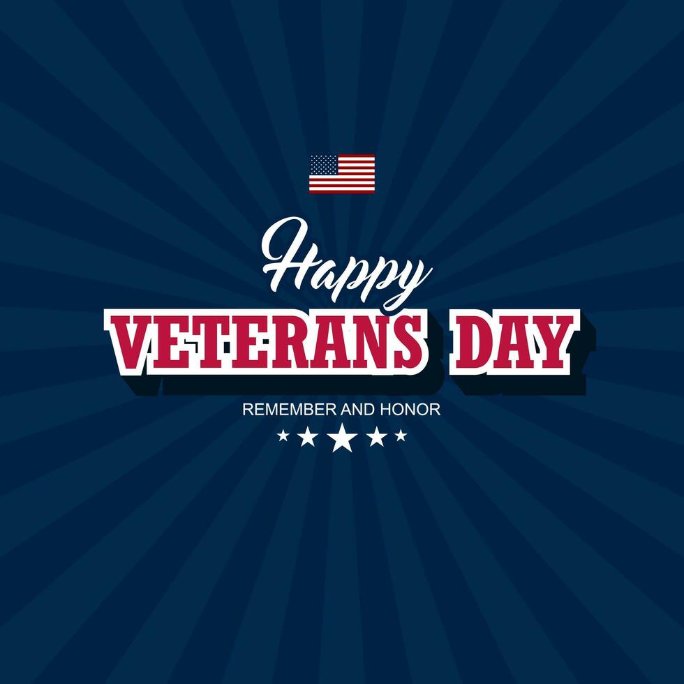 gelukkig veteranen dag achtergrond vector illustratie