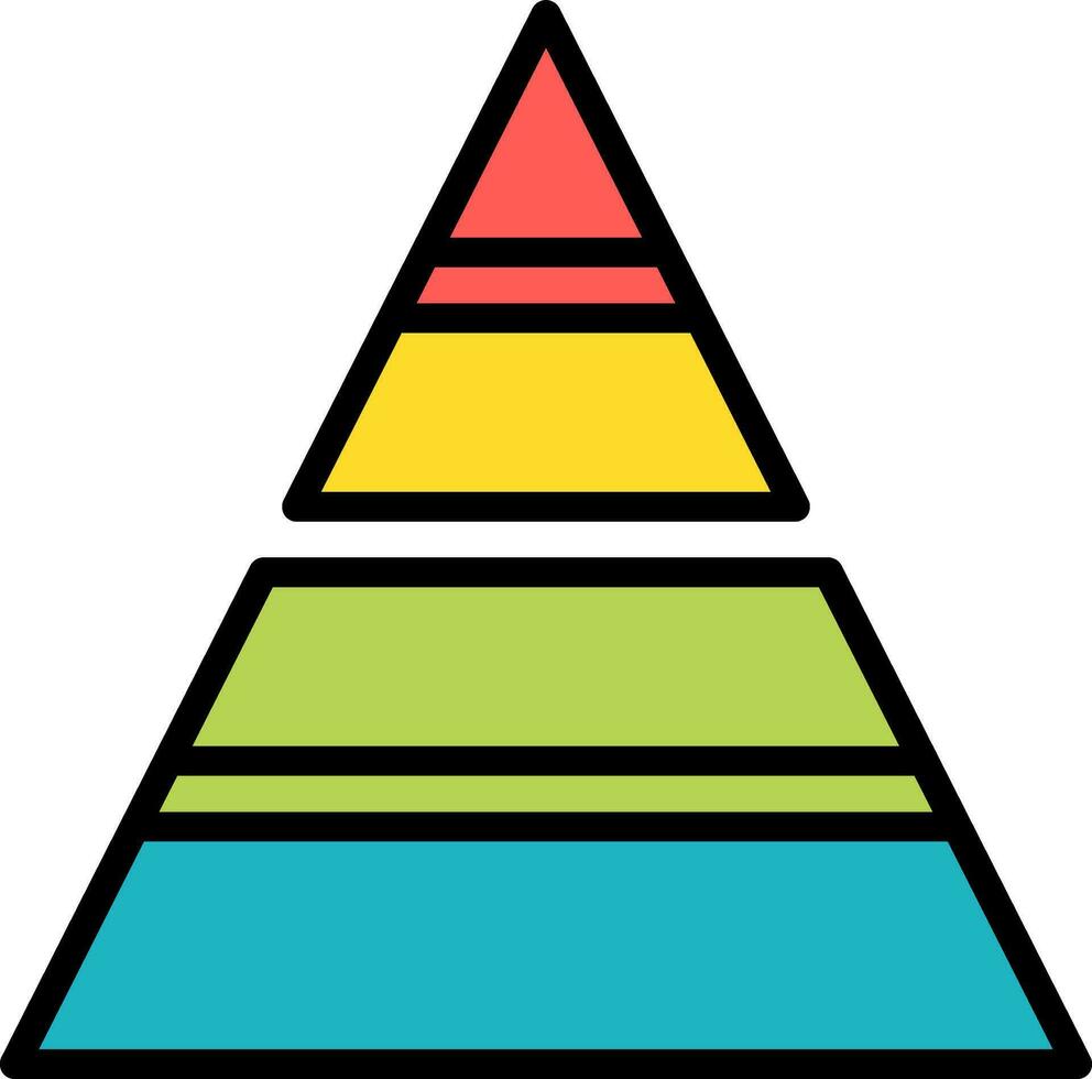 piramide vector icoon ontwerp