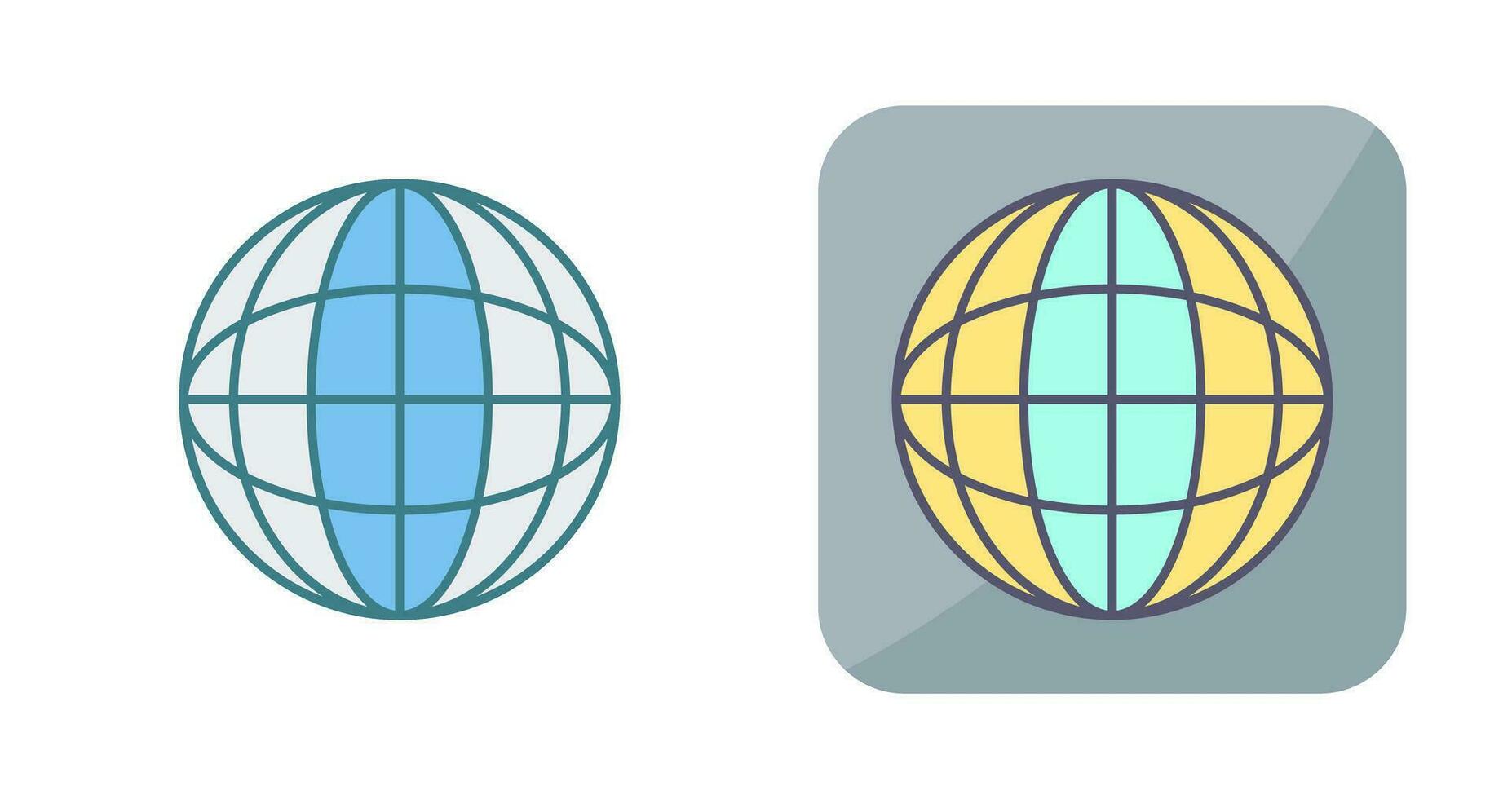 wereldbol vector pictogram