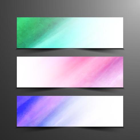 Abstracte moderne banners instellen vector