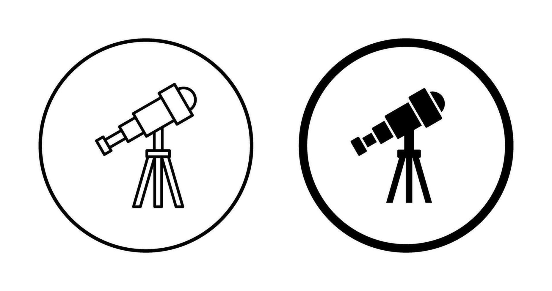 telescoop vector pictogram