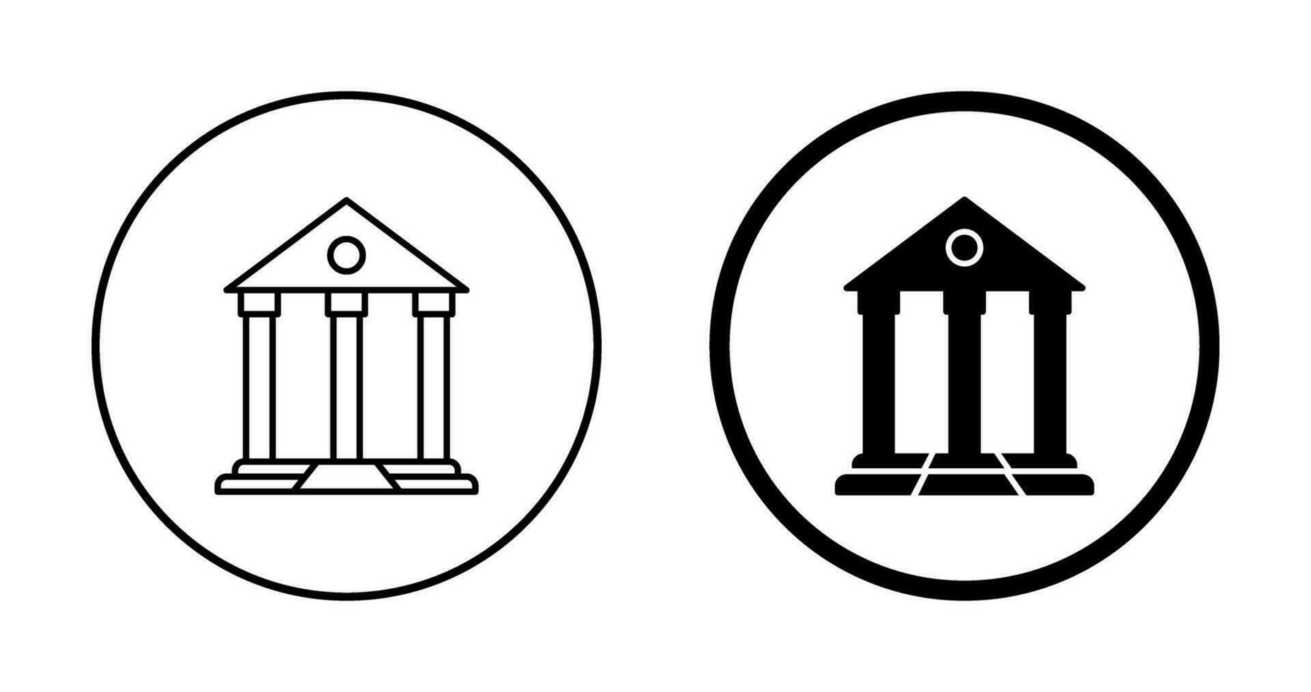 Parthenon vector icoon