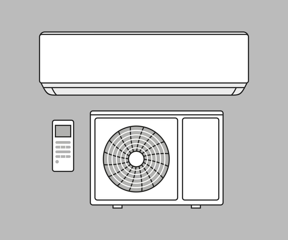 airconditioner vectorillustratie vector