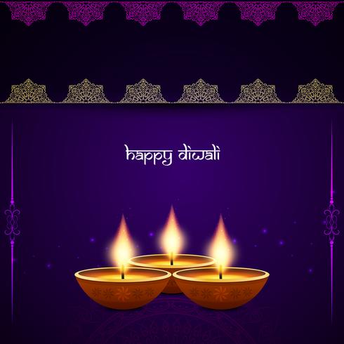 Abstracte decoratieve Gelukkige Diwali-achtergrond vector